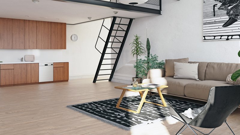 Modern kitchen interior - Stock Image